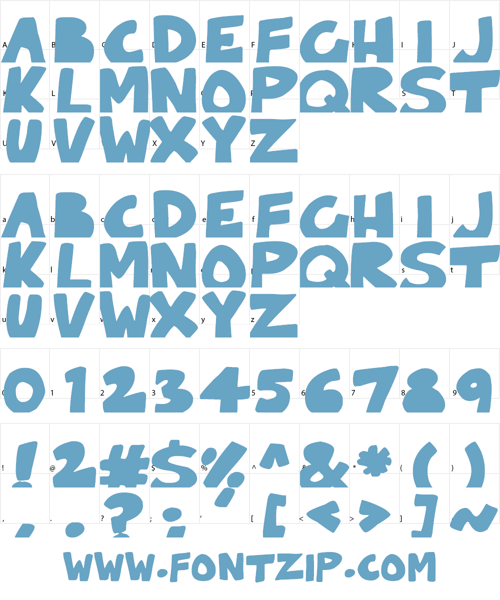 Solid Cartoonlings Font Character